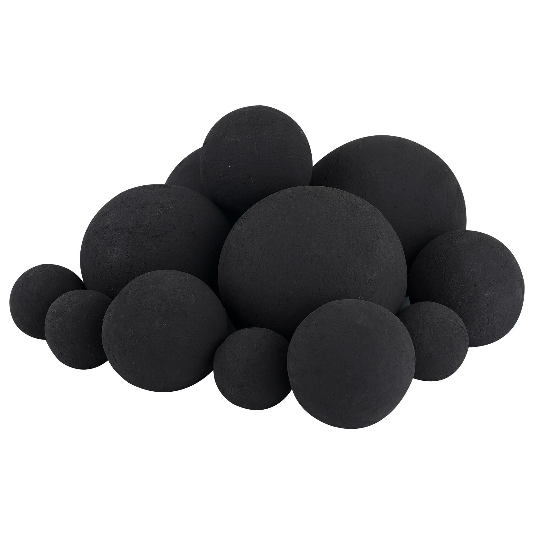 Skyflame ceramic fireball 5-inch black for dramatic outdoor pits