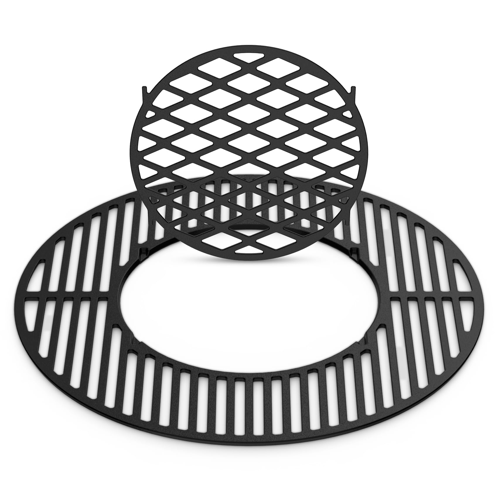 Skyflame Charkettle 21.5-inch grill grate delivering even heat for professional searing.