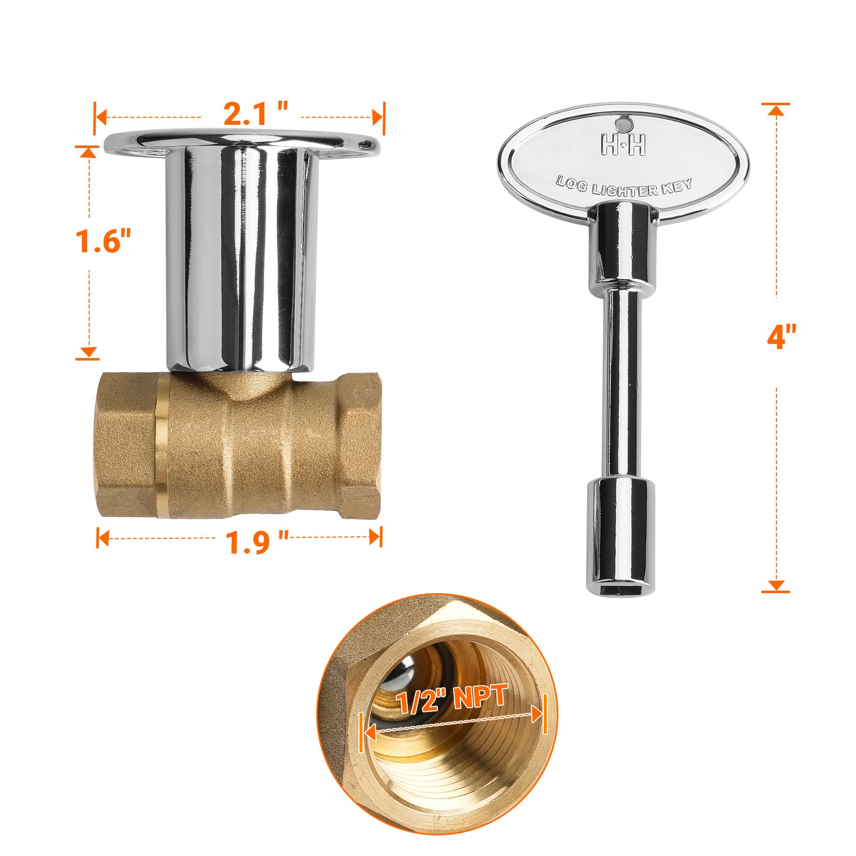 Skyflame chromed floor plate flange adds durability and a sleek finish