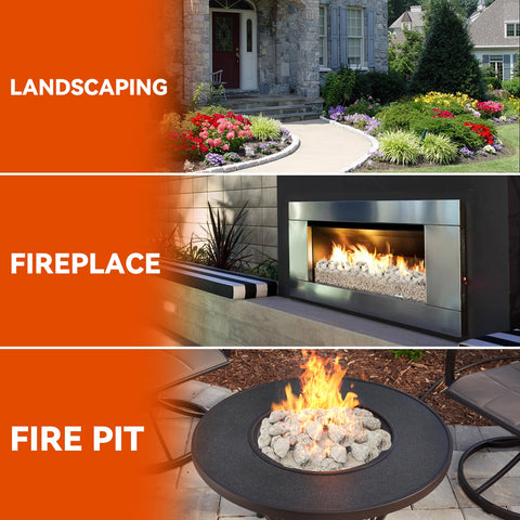 Skyflame easy-maintenance lava rock for less cleaning and more enjoyment.