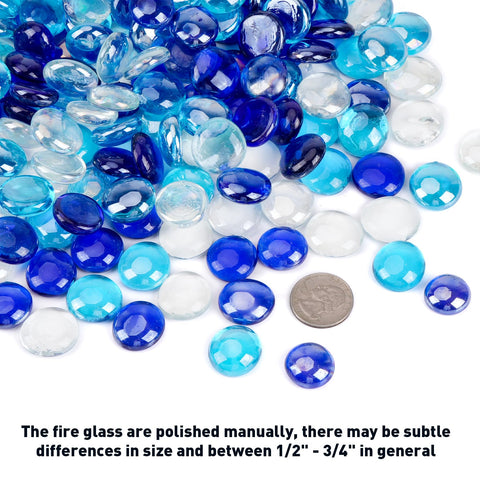 Skyflame crystal ice half-inch fire glass adds modern fireplace sparkle.