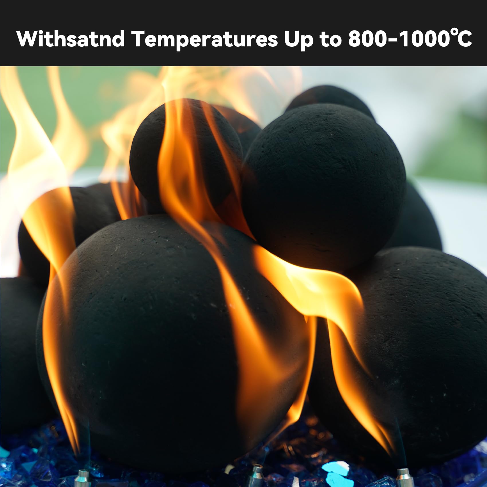 Skyflame fire pit decor mixed collection showcasing versatile arrangement options