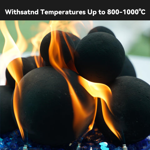 Skyflame fire pit decor mixed collection showcasing versatile arrangement options