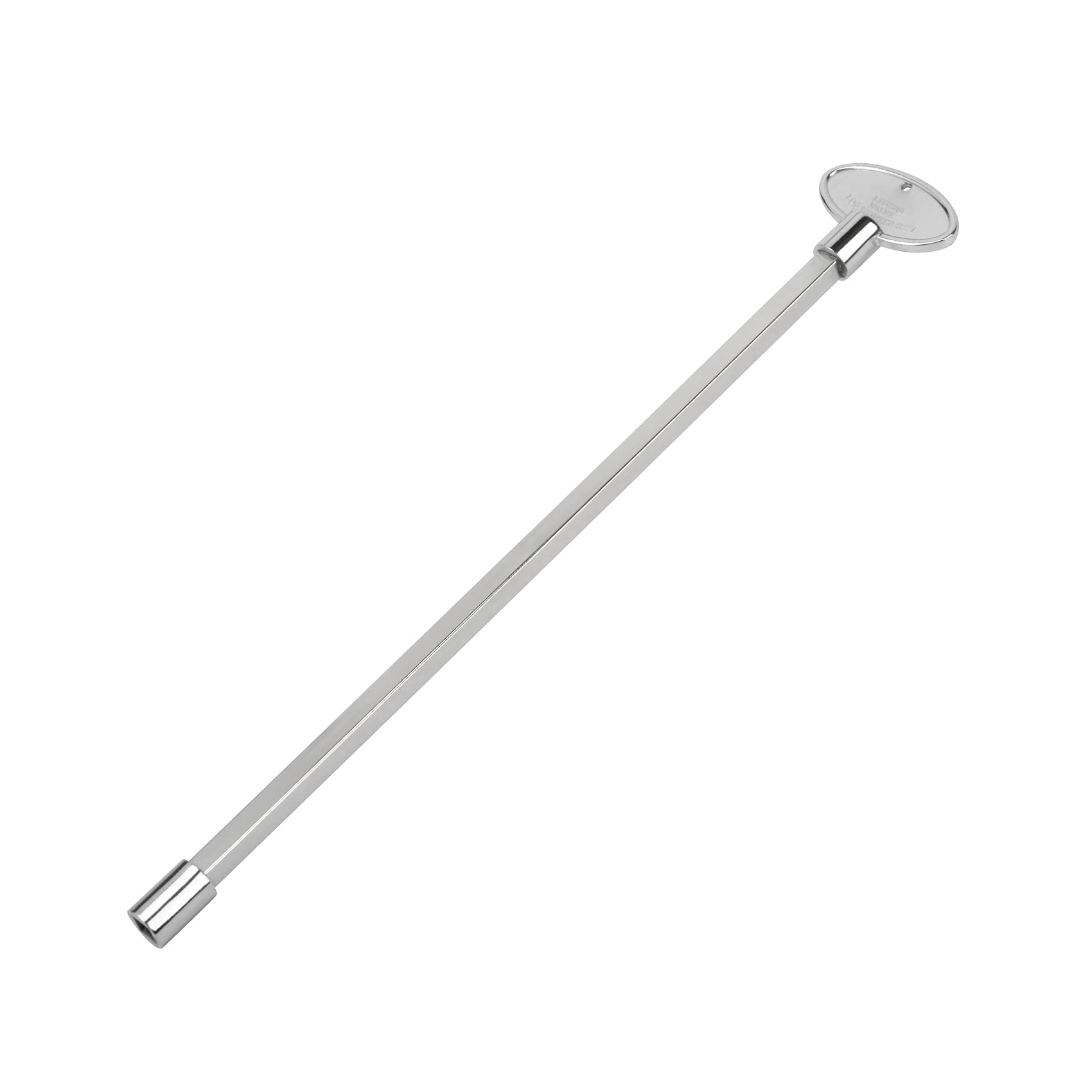 Skyflame gas valve key, 12-inch polished chrome for easy on/off control.