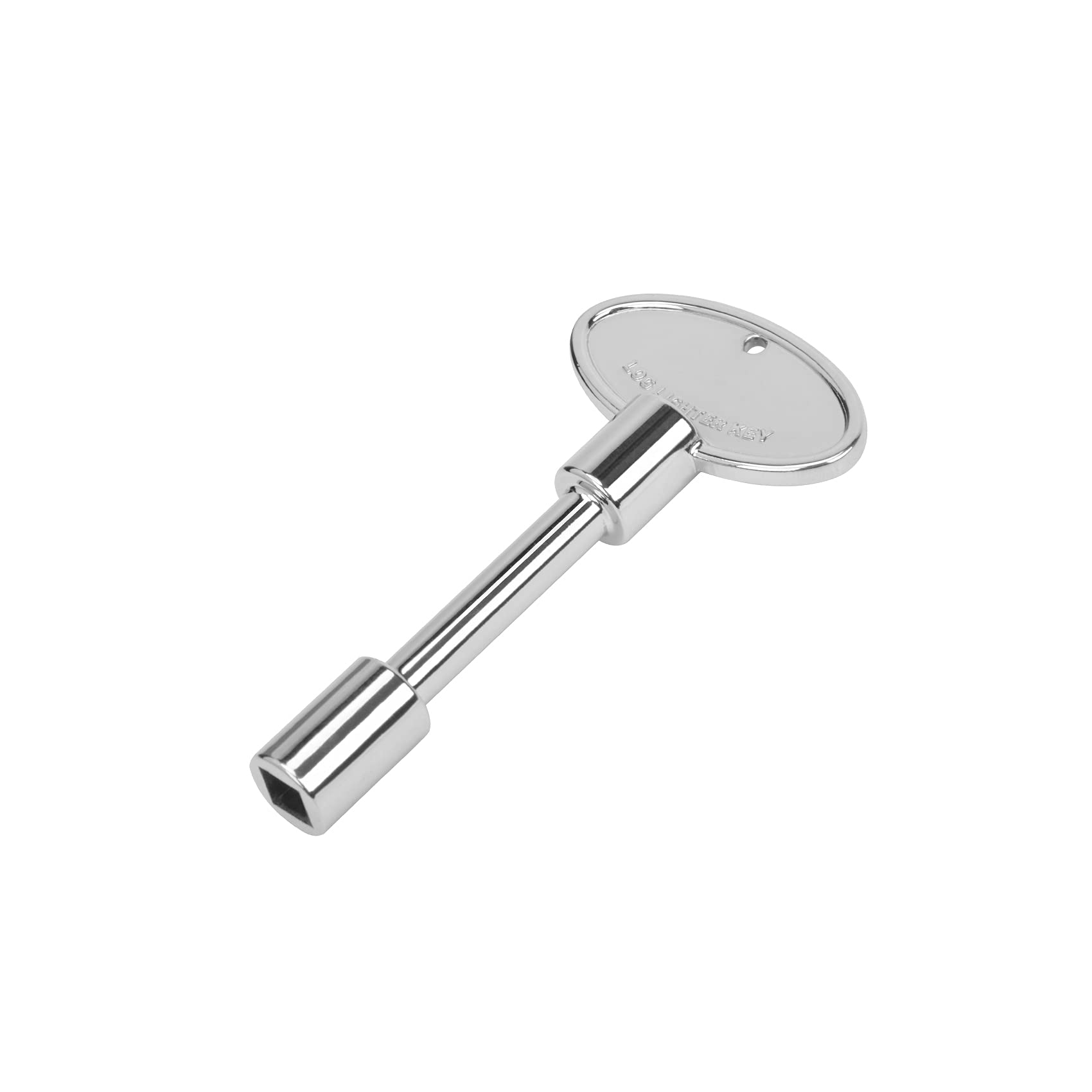 Skyflame gas valve key showing 3-inch shaft and oval end for easy valve control.