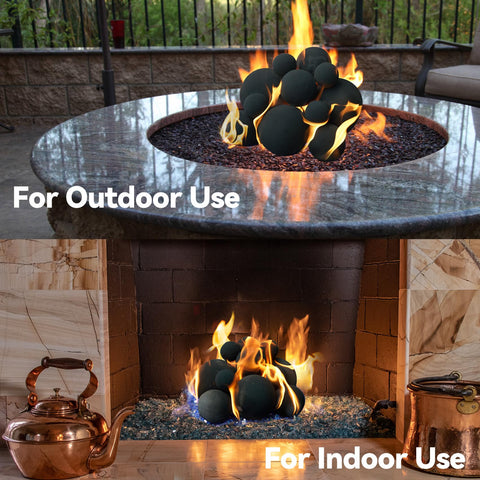 Skyflame indoor-outdoor accessory supports clean, safe ambiance around gas pits