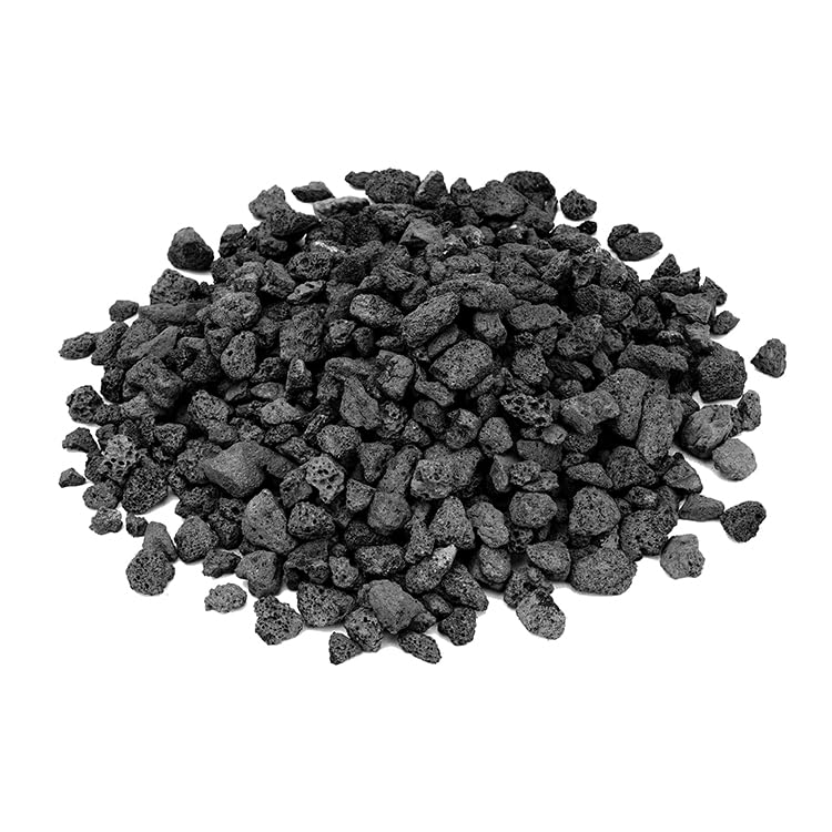 Skyflame lava rock granules in 3/8-3/4 inch size for even flame dispersion