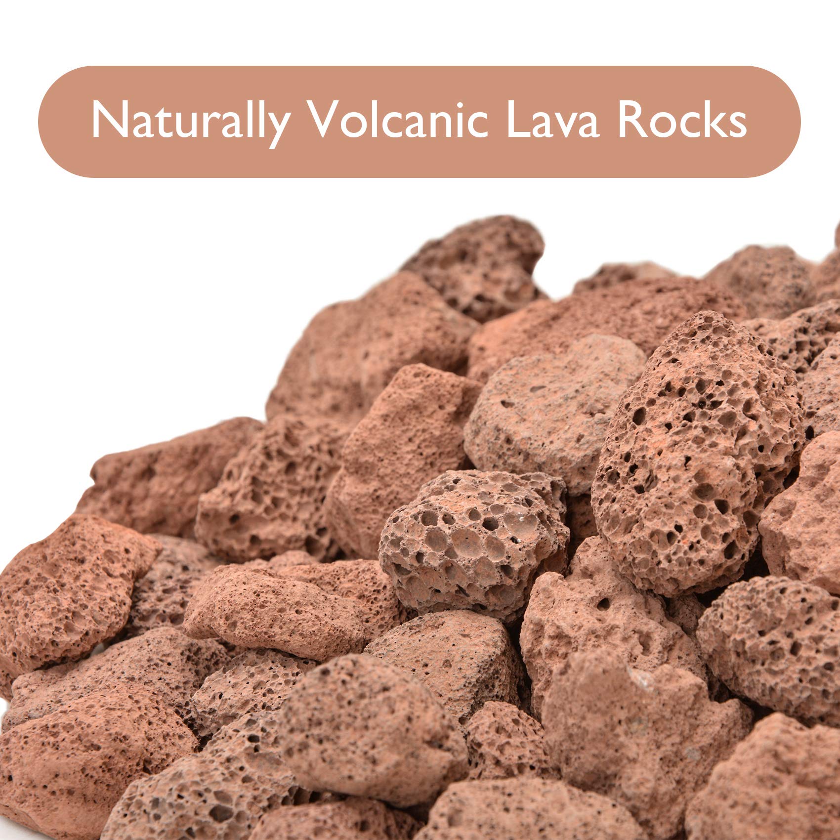 Skyflame lava rock red texture ideal for fire table ambiance