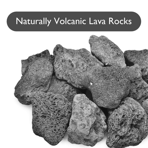 Skyflame lava rocks in fireplaces provide natural ambiance and durable decor.