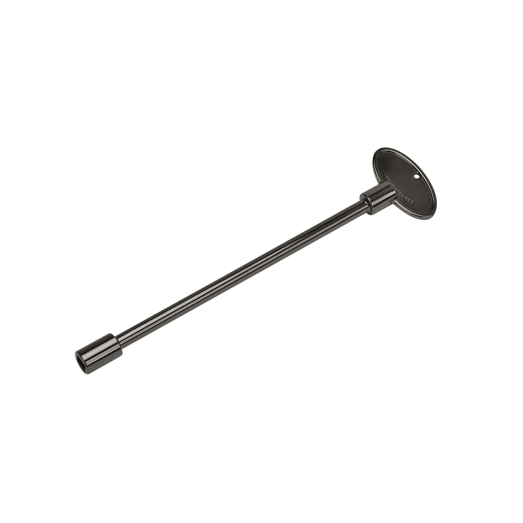 Skyflame universal gas valve key with 8-inch shaft and flat-black finish for easy access.