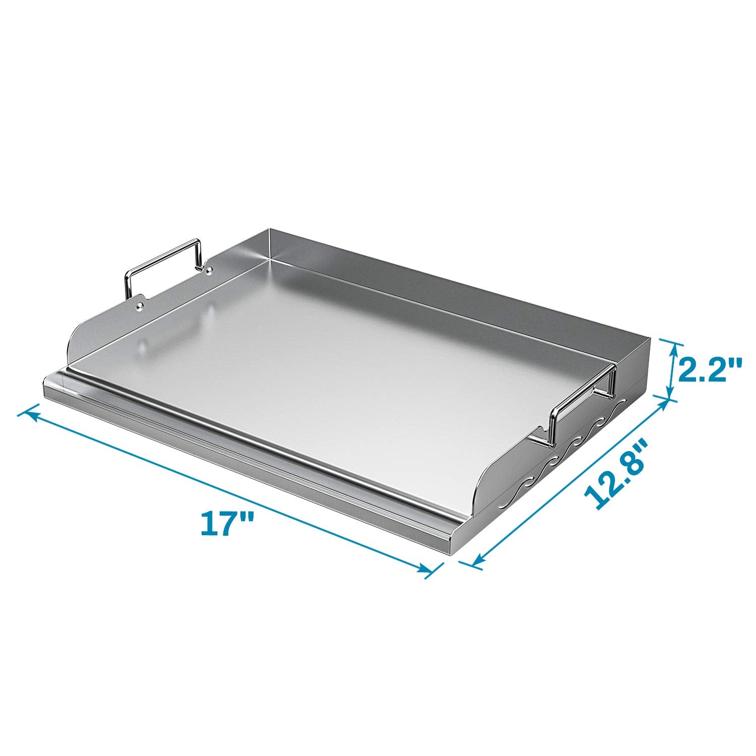 Skyflame griddle plate vent design highlights airflow for even cooking
