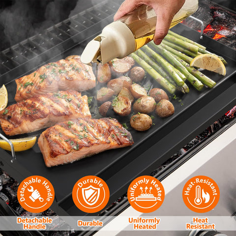 SkylarkJoy YACONA pre-seasoned iron image ready for immediate outdoor cooking.