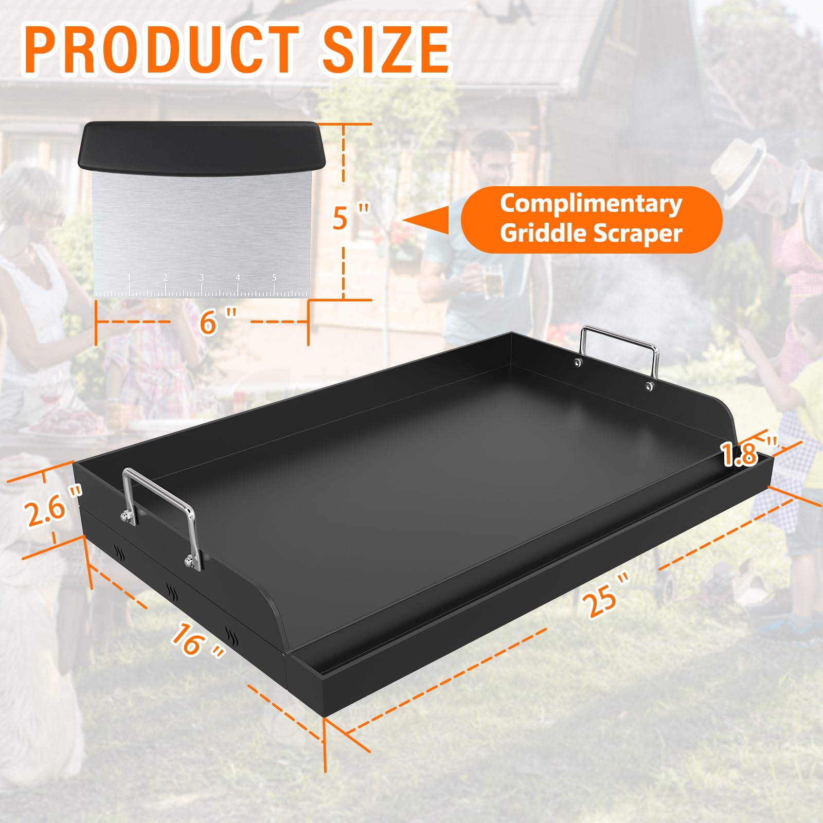SkylarkJoy YACONA rust-resistant surface closeup demonstrates durable pre-seasoned iron.