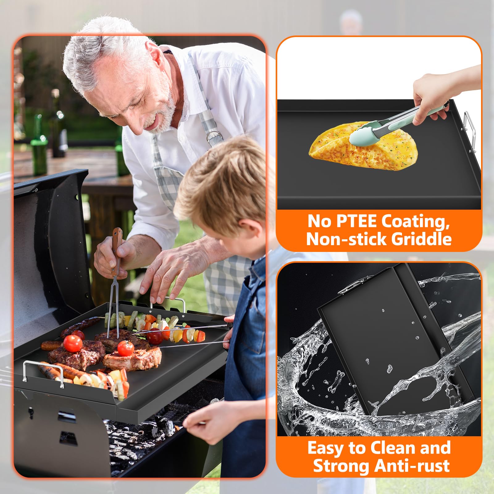 SkylarkJoy YACONA versatile-cooking-options photo shows vegetables and eggs on griddle.