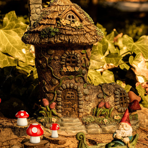Skylety red mushroom miniature for bonsai and terrarium accents