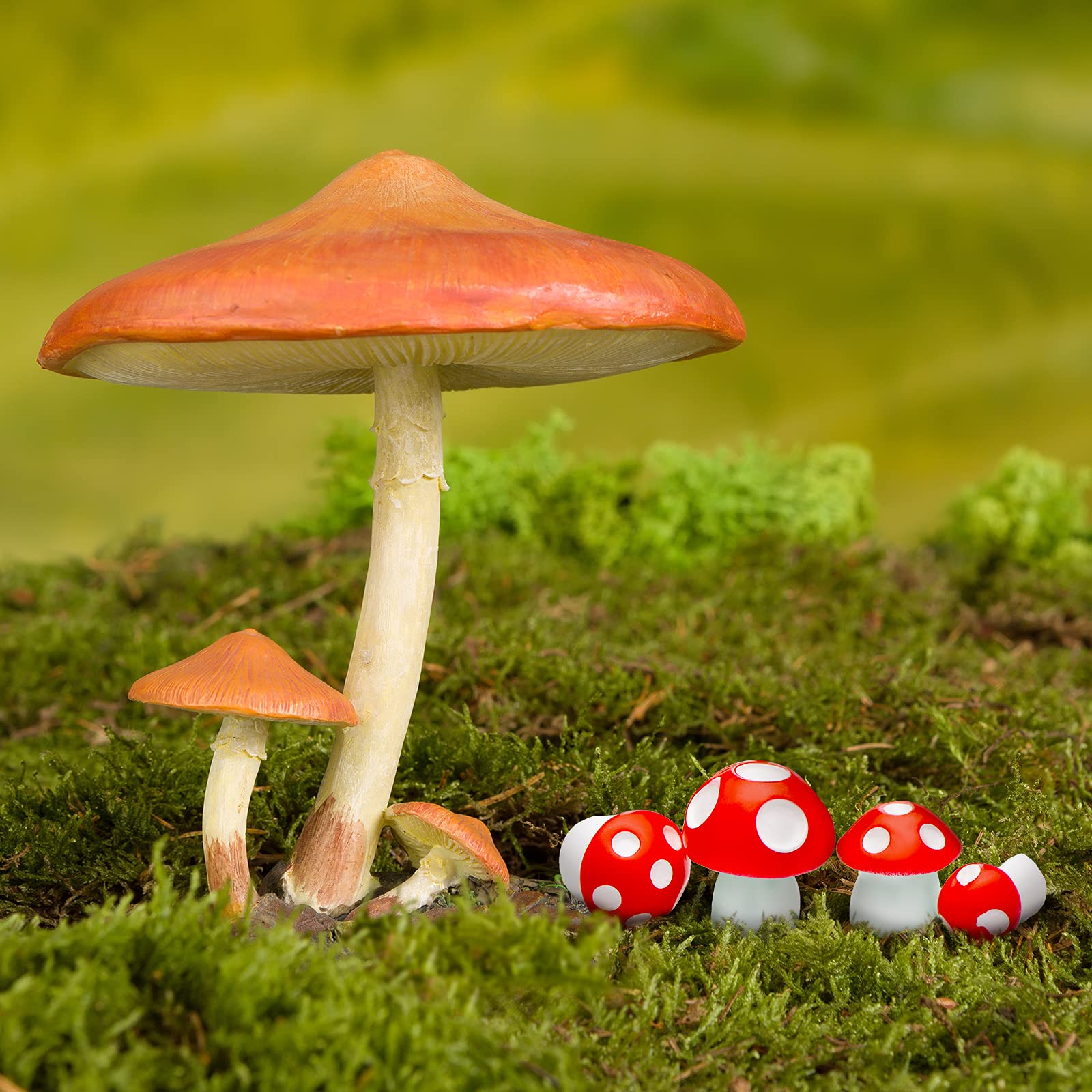 Skylety waterproof mushroom figurine for outdoor displays