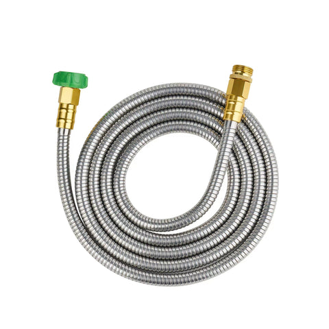 Skyward 304 stainless steel garden hose with connector ensures leak-free watering.