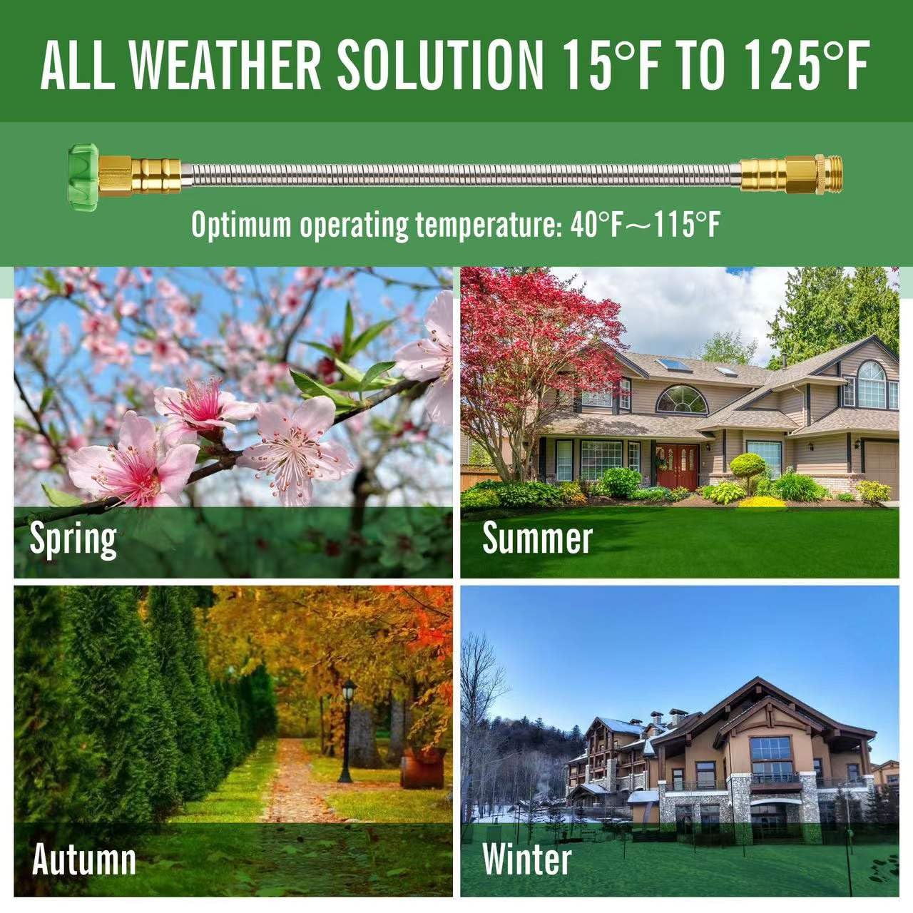 Skyward easy-to-store compact hose suitable for small spaces.