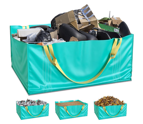 Skywin TidyFriend dumpster bag folded for easy storage and reuse