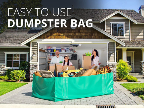 Skywin TidyFriend reusable yard bag carrying up to 3,500 lbs of waste