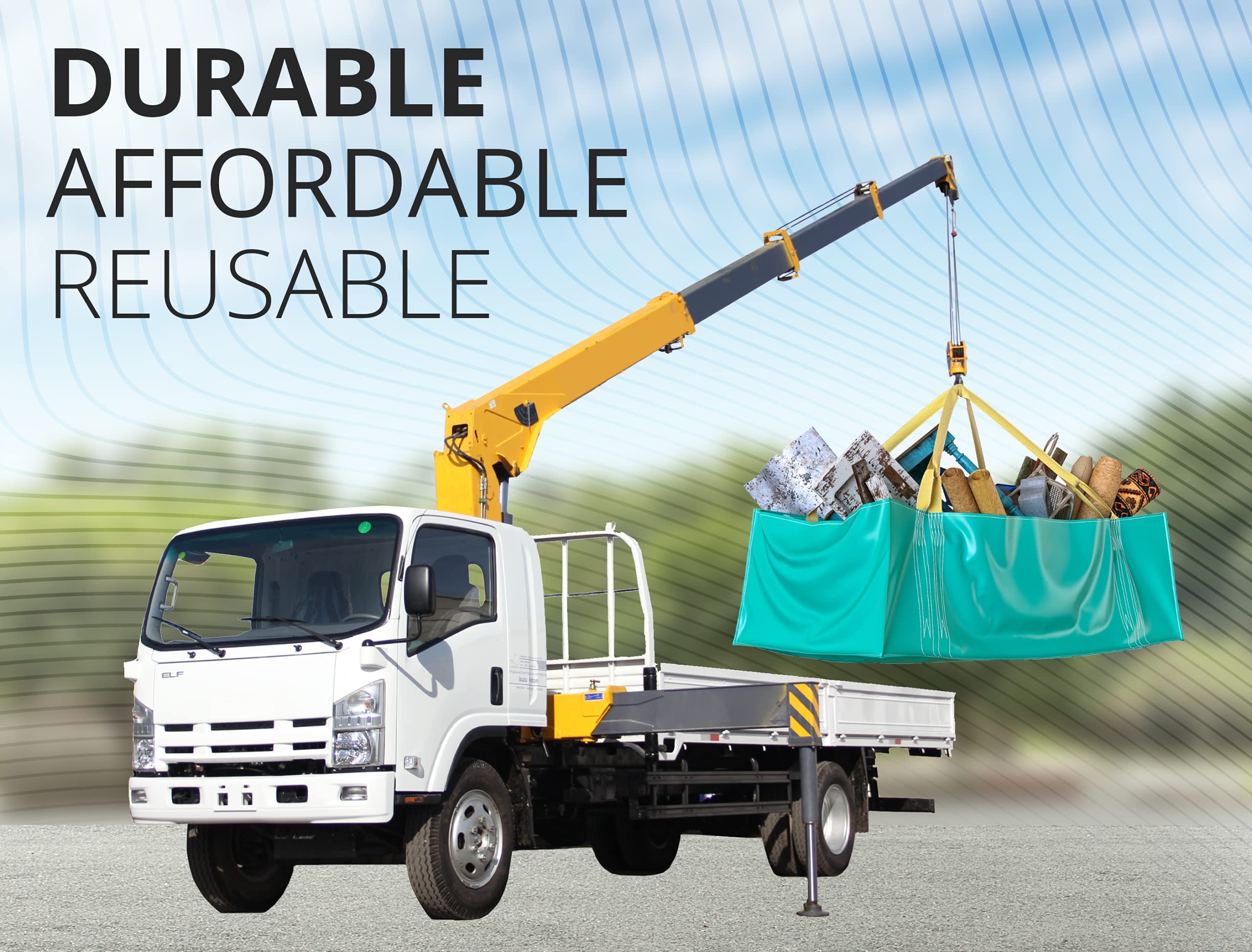 Skywin TidyFriend sturdy handles for easy loading and transport