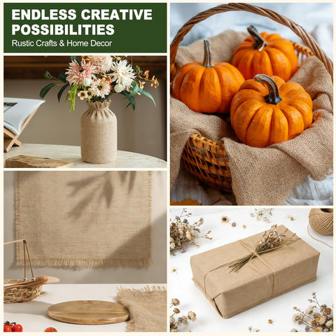 SKYZUOAN eco-friendly jute material that is reusable and compostable after use