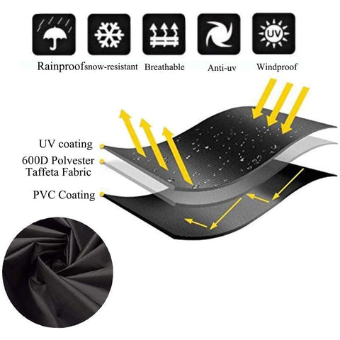 Slan Arrow easy-clean grill cover cleans with a hose