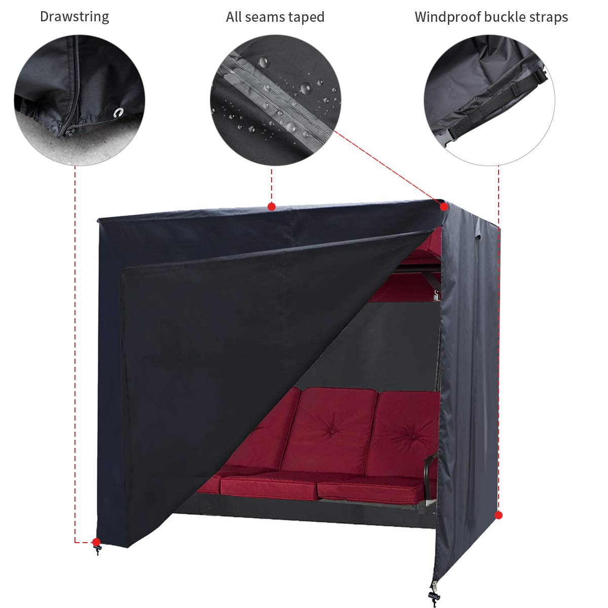 Slan Arrow patio furniture cover UV resistant to extend outdoor chair life.