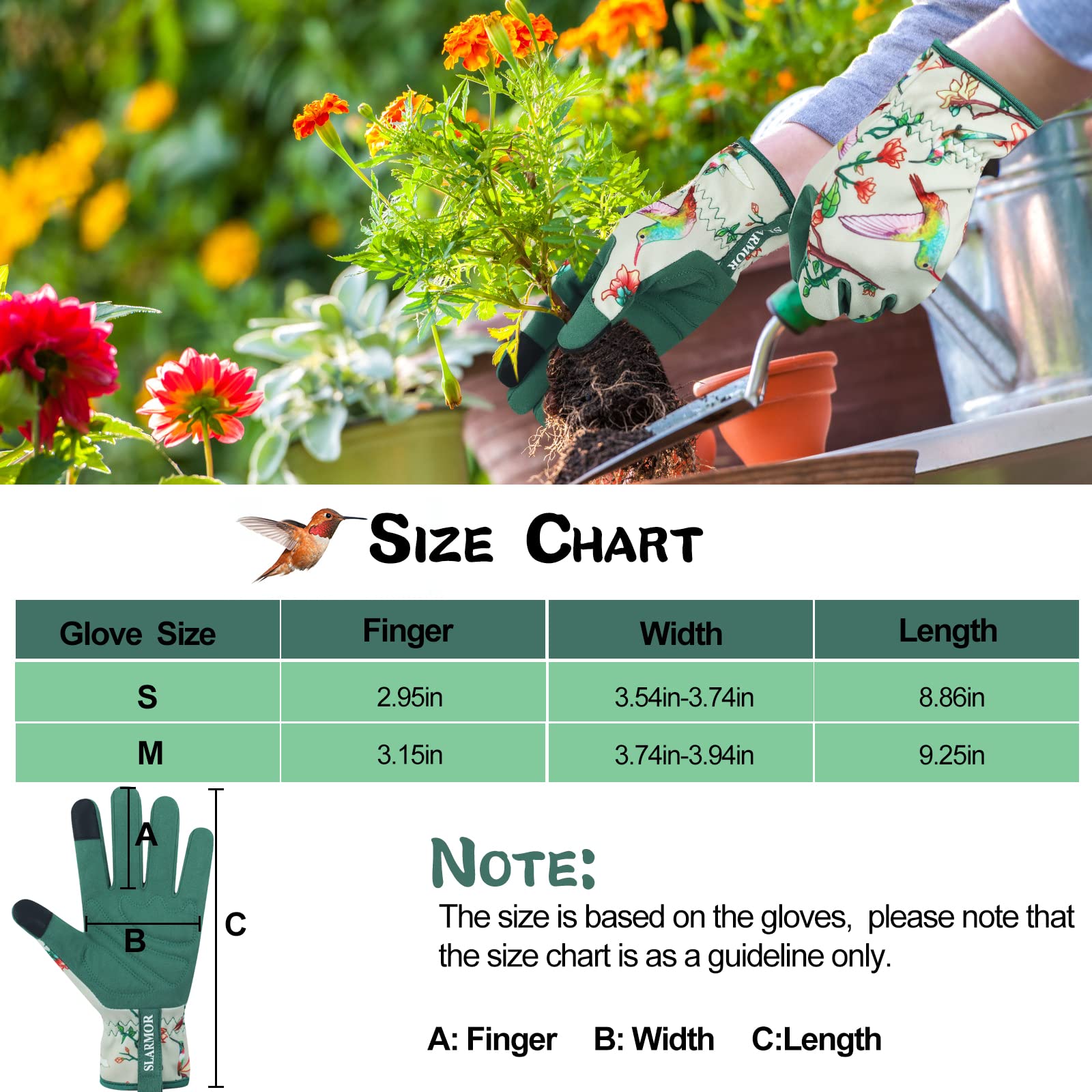 SLARMOR breathable back fabric keeps hands cool and dry during strenuous tasks.
