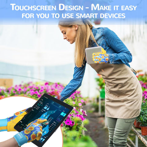 SLARMOR breathable back panel keeps hands dry during gardening.