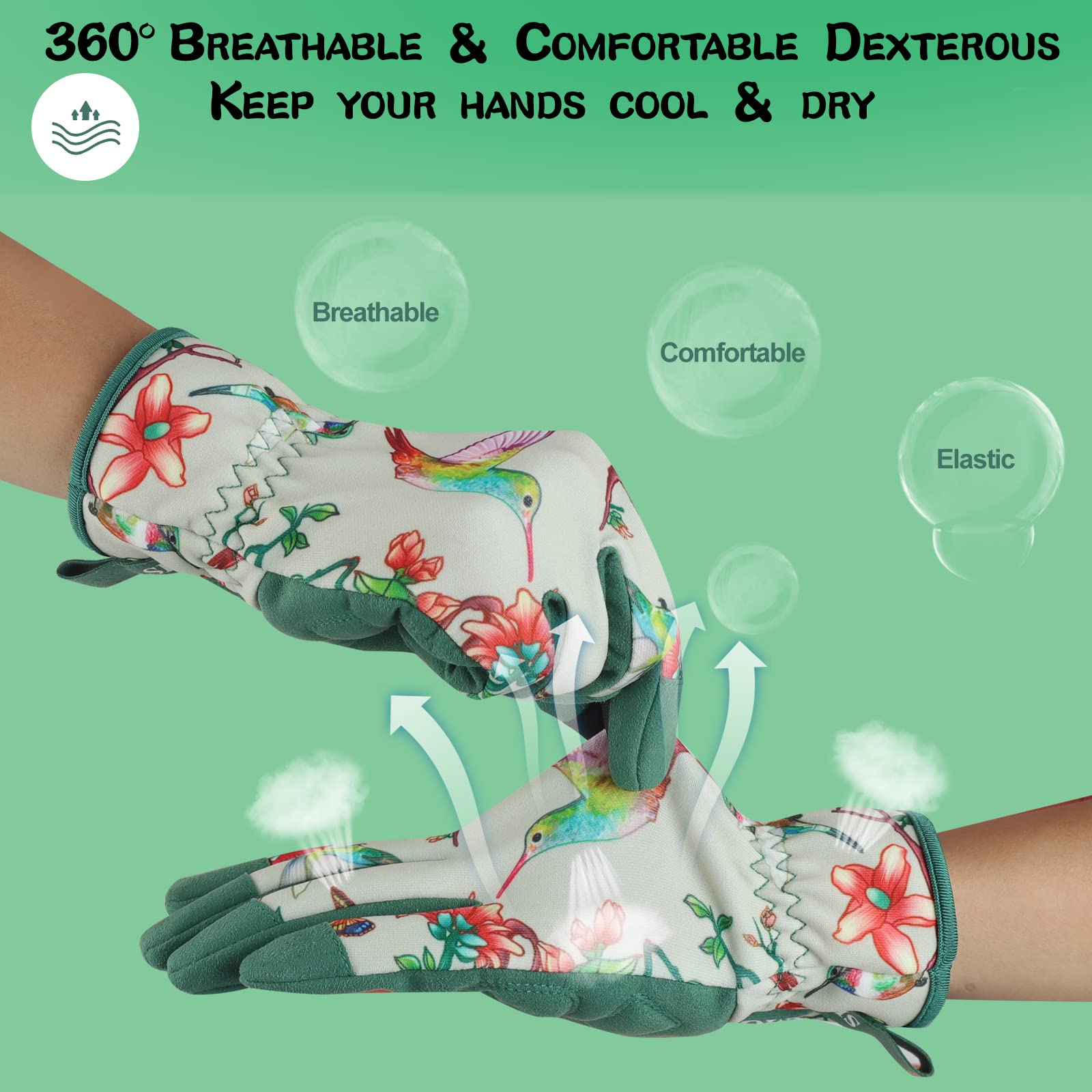 SLARMOR gloves back with breathable fabric to stay cool during work.