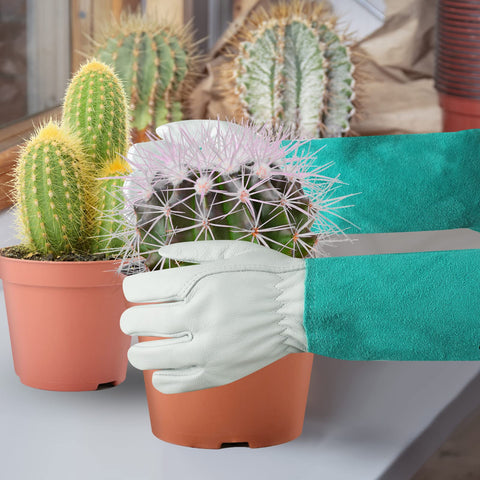 SLARMOR elbow-length gauntlet gloves enable safe pruning and branch cleaning