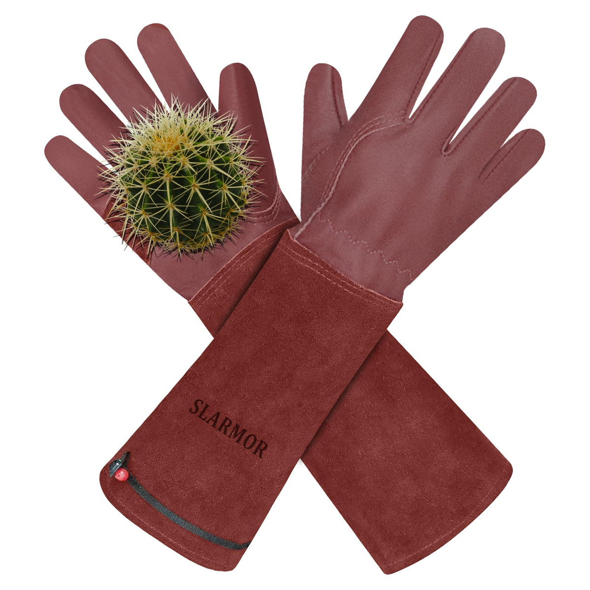 SLARMOR long gardening gloves with thorn protection for pruning and gardening tasks