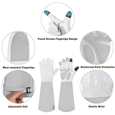 SLARMOR thorn-proof rose pruning gloves for safe handling of sharp stems