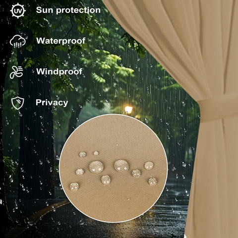 Slashome garden patio gazebo curtains ideal for yard gatherings