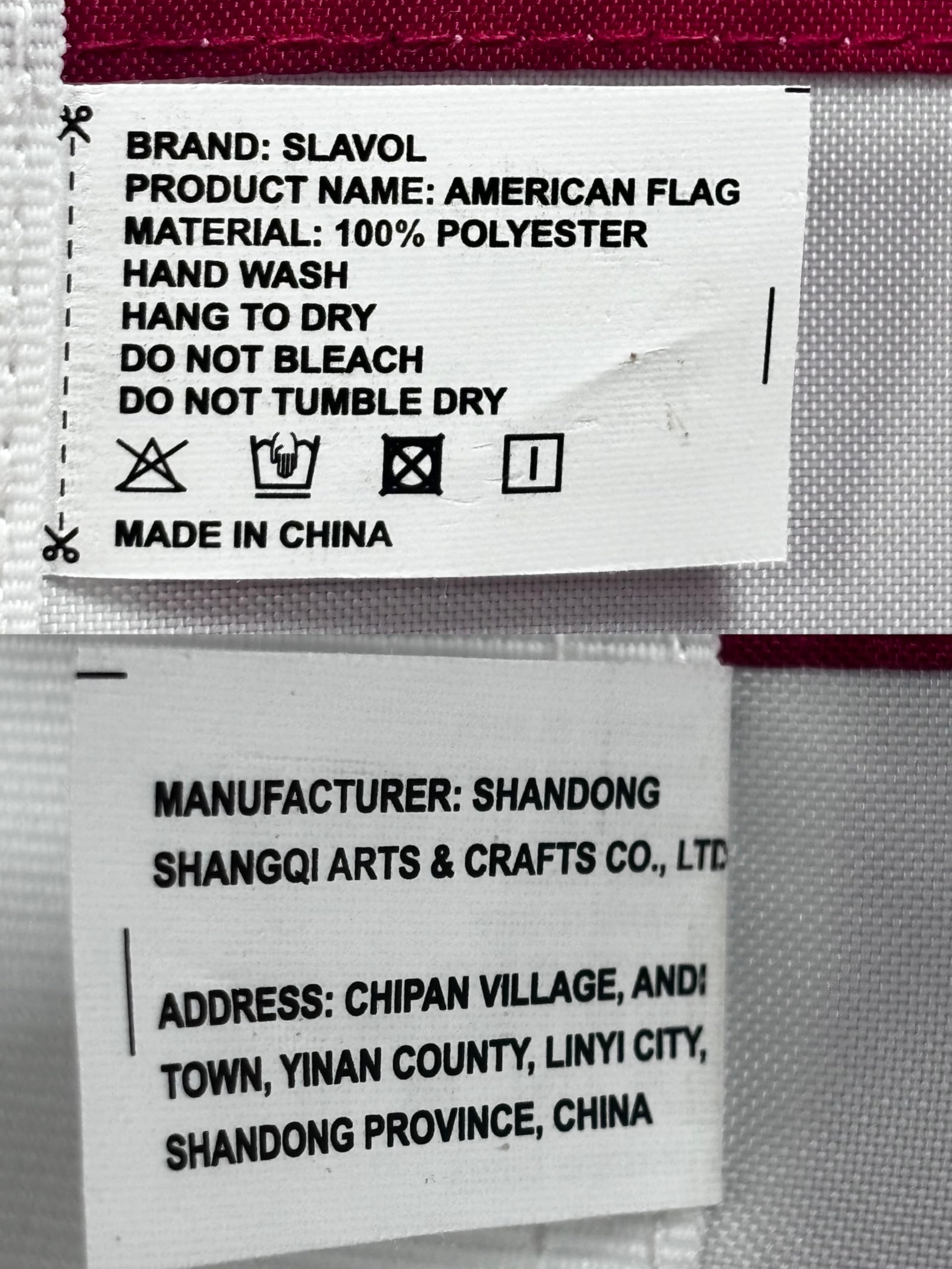 SLAVOL gift-ready USA flag for holidays and celebrations