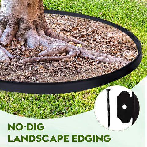 SDLDEER flexible edging bending around curved flower beds