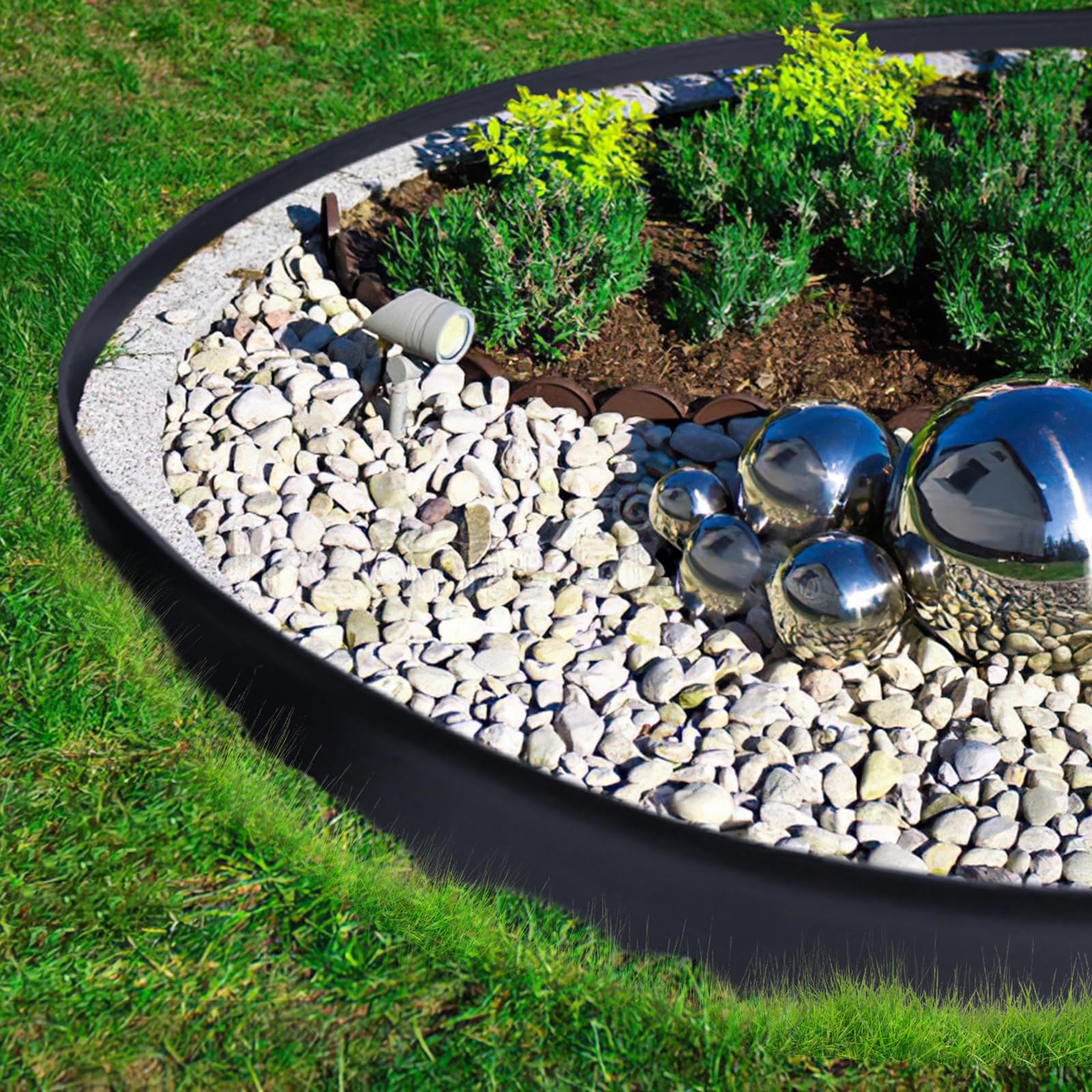 SDLDEER edging separates lawn and beds for a neat yard