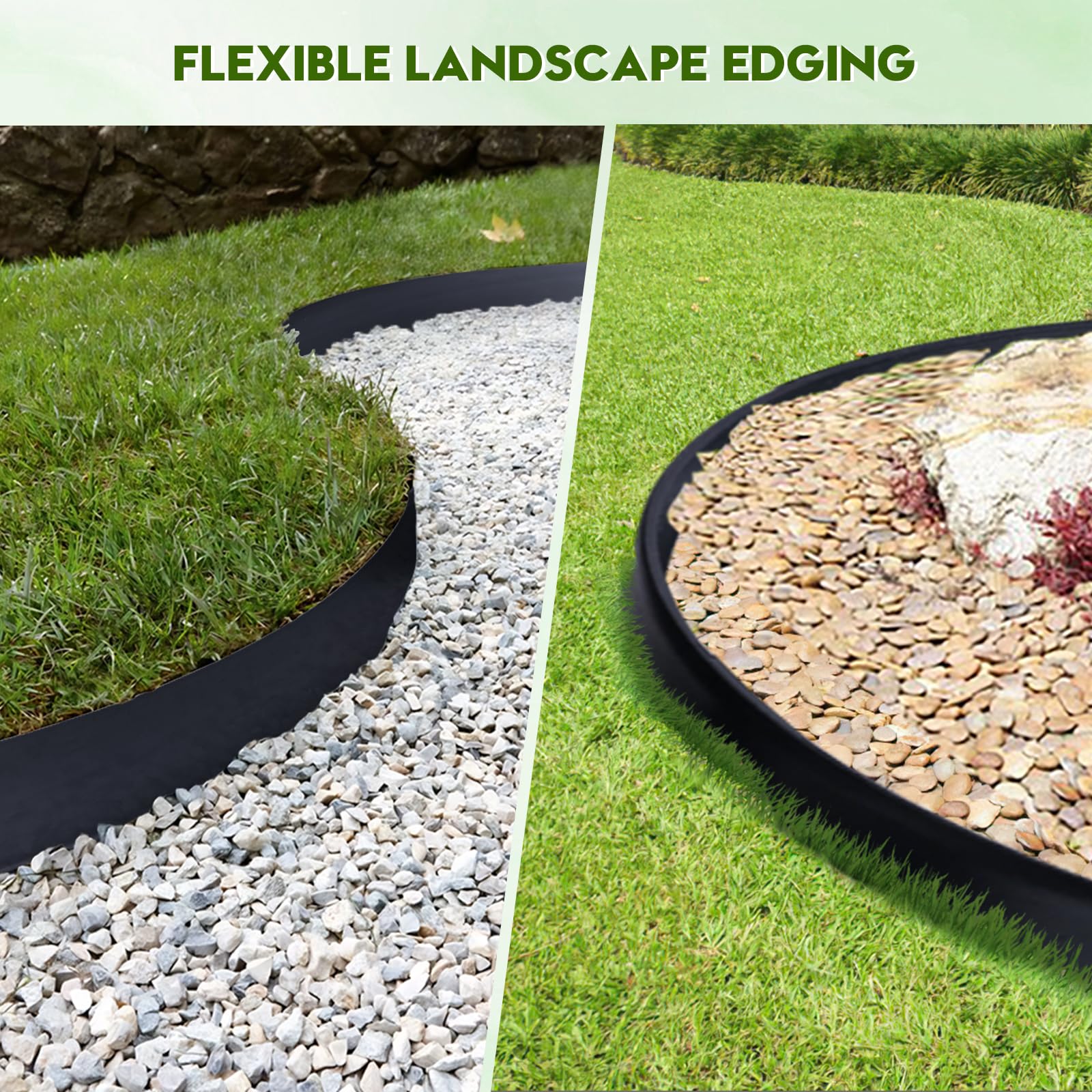 SDLDEER edging with reinforced ribs for durable outdoor boundaries