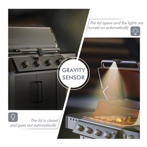 Slease Grill Light provides LED illumination across the entire grill surface.