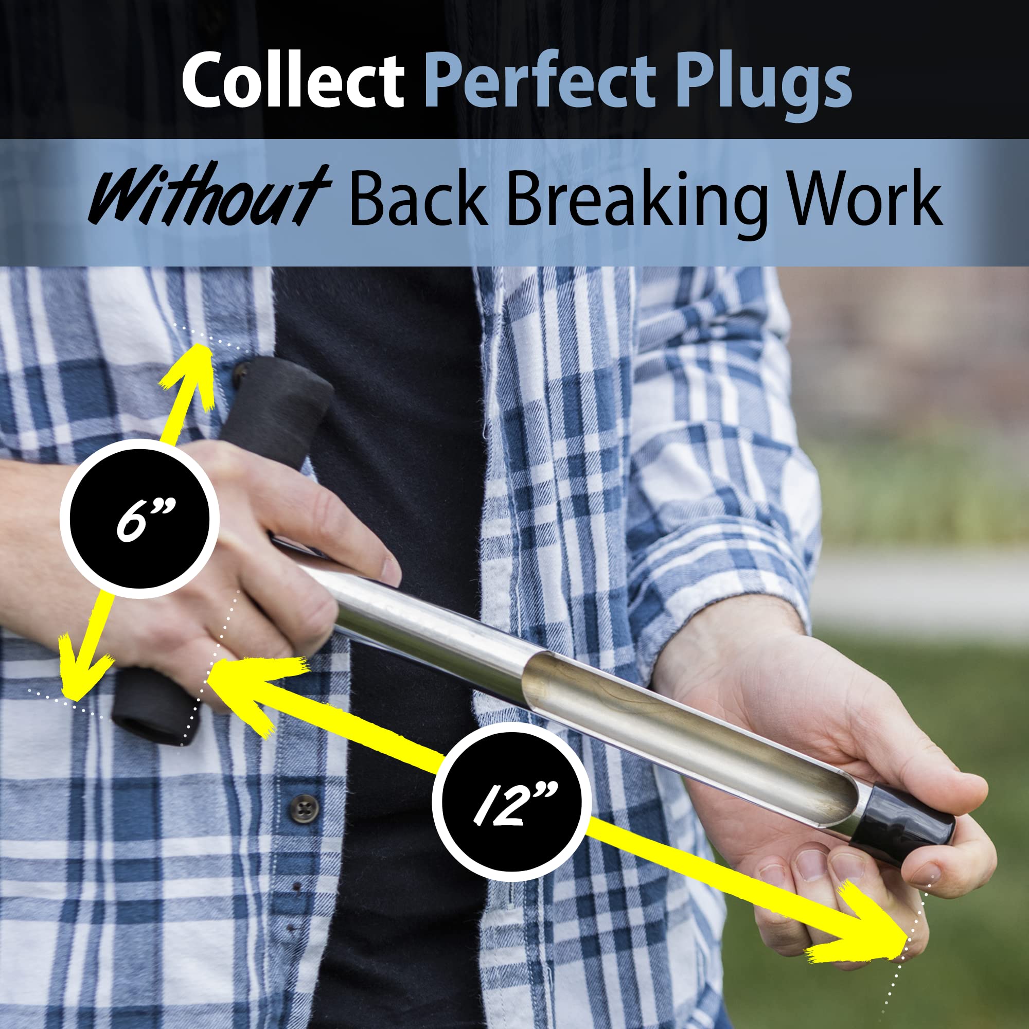 Sleek Space EVA grip handle ensures steady turns even when wet.