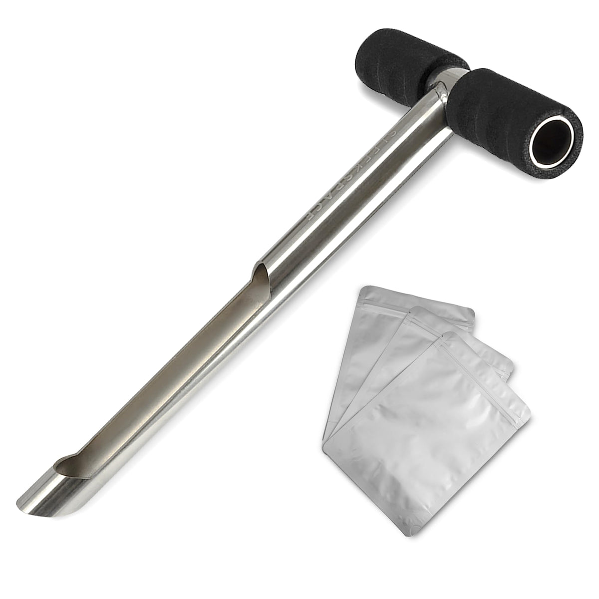 Sleek Space soil probe 12-inch rod for precise field sampling and tidy strata.