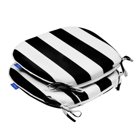 SleepMan cushions with ties stay securely in place on dining chairs.