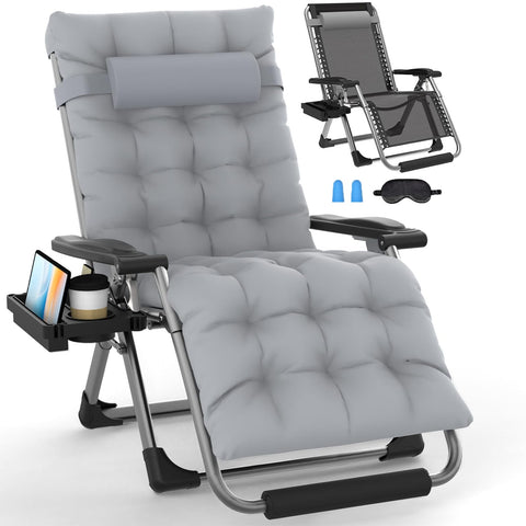 Slendor Zero Gravity Chair XL backrest angle for ergonomic outdoor lounging