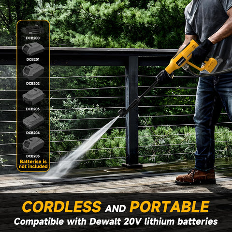 SLENJADFIN compatible with DeWalt 20V battery for convenient power.