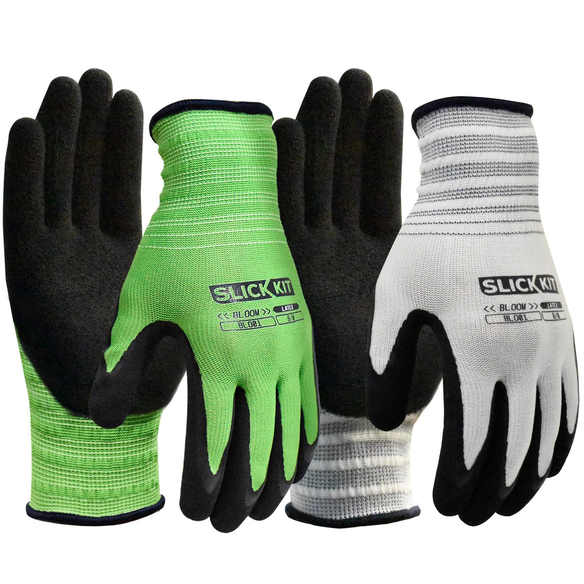 SLICK KIT garden gloves with textured palm for a secure grip during pruning and planting.