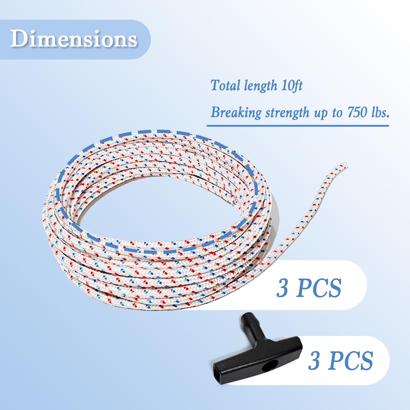 Slinvilopa cord compatible with Stihl, Briggs & Stratton, Honda, and more