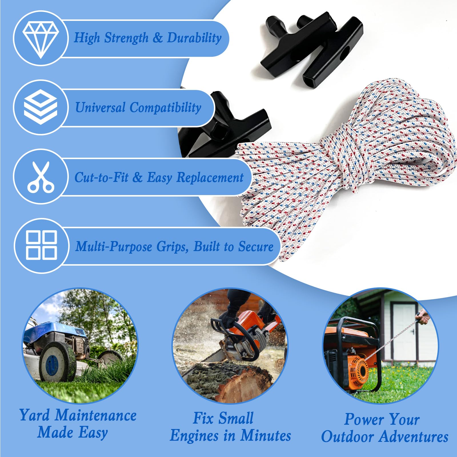 Slinvilopa 4mm braided pull cord offers extra tear resistance