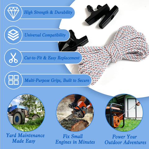Slinvilopa 4mm braided pull cord offers extra tear resistance