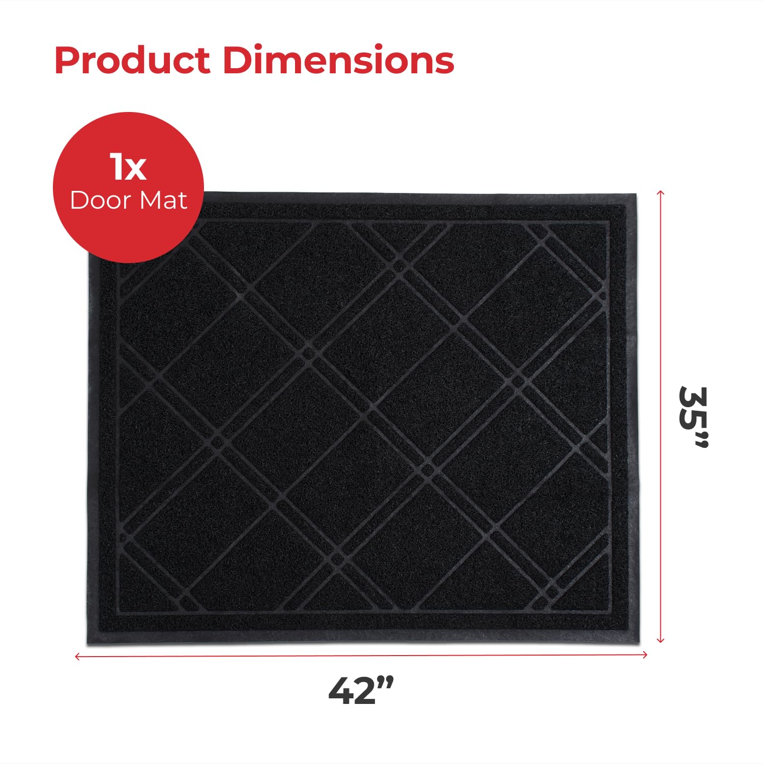 SlipToGrip DuraLoop dirt capture mat traps debris at thresholds.